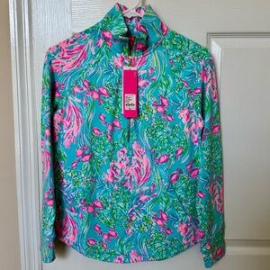 Lilly Pulitzer ~ NWT UPF 50 half-zip Shirt